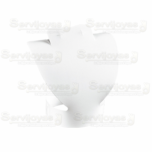 Exhibidor Armable Acrílico Blanco Cuello Chico Medidas: 10.9x7.4x12cm 5270