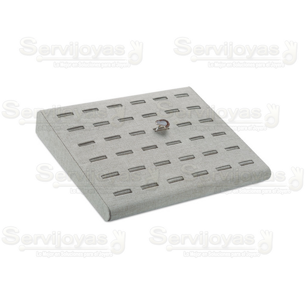 Exhibidor Delux Base para 36 Anillos Medidas: 25.7x22.1x4.5cm 9945.BG