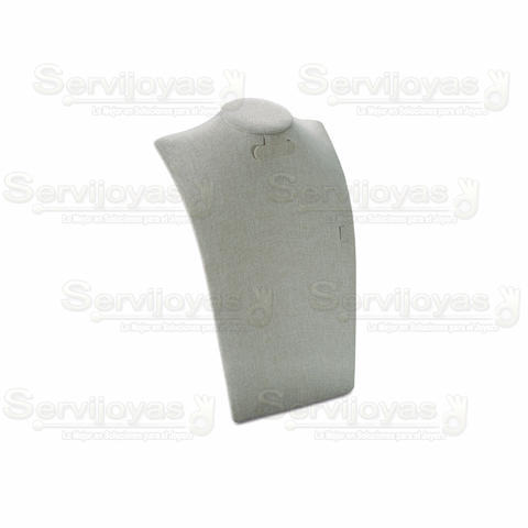 Cuello Elegante Grande Anillo y Aretes Delux Beige 9989.BG