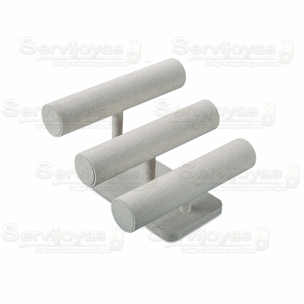 EXHIBIDOR DELUX BARRA TRIPLE PARA PULSERAS 9909.BG