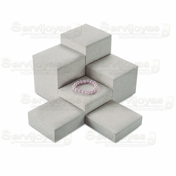 Exhibidor Delux 6 Módulos Cuadrados Medidas: 10x10x14.8cm 9968.BG