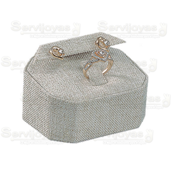Exhibidor Delux Hexagonal: Aretes y Anillos Medidas: 7.5x6.4x4.2cm 9956.BG