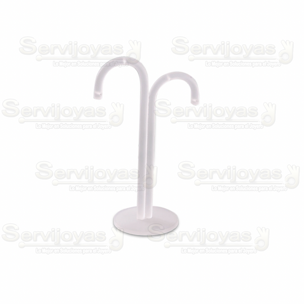 Exhibidor Acrílico Frost Fuente para Aretes Largos Medidas: 8.5x5x14cm 5405.FR