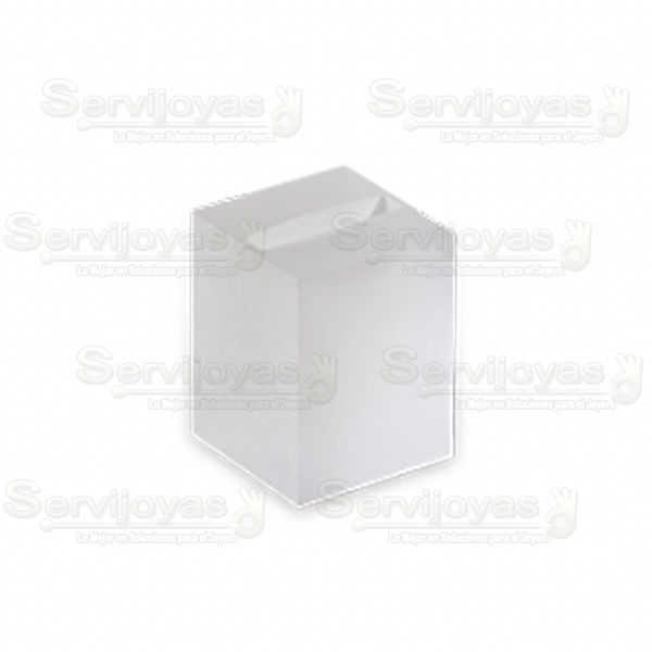 Exhibidor Acrílico Frost Torre para Anillo Medidas: 4x3.2x3.2cm  5373.FR