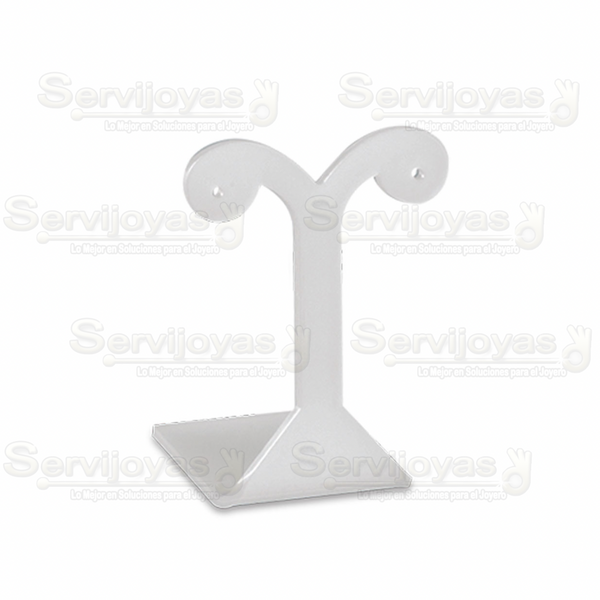 Exhibidor Acrílico Frost "T" Chico para Aretes Medidas: 5.9x4.3x8cm 5348.FR