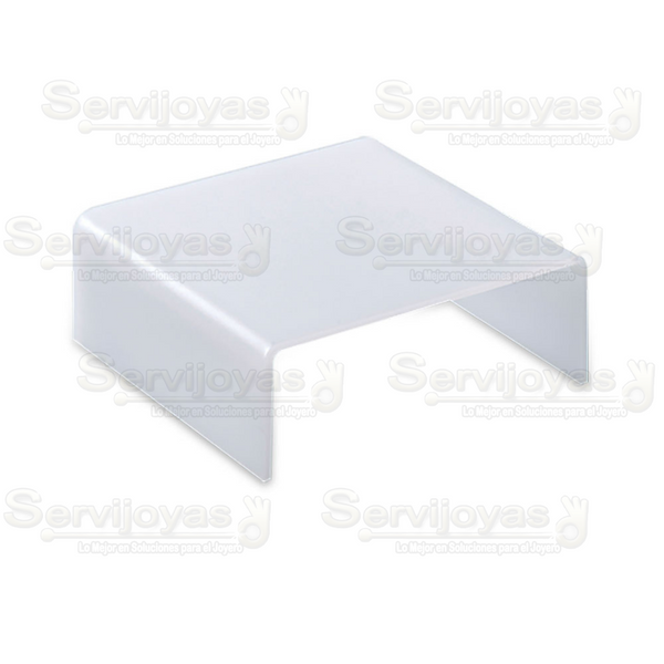 Exhibidor Acrílico Frost Base Grande para Pulsera o Aretes Medidas: 18.7x18x8.3cm 5333.FR