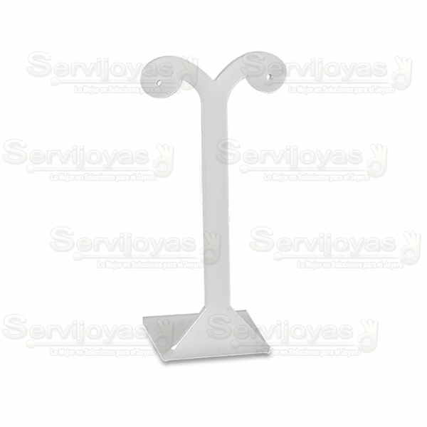 Exhibidor Acrílico Frost "T" Grande para Aretes Medidas: 5.3x4x12.4cm 5349.FR