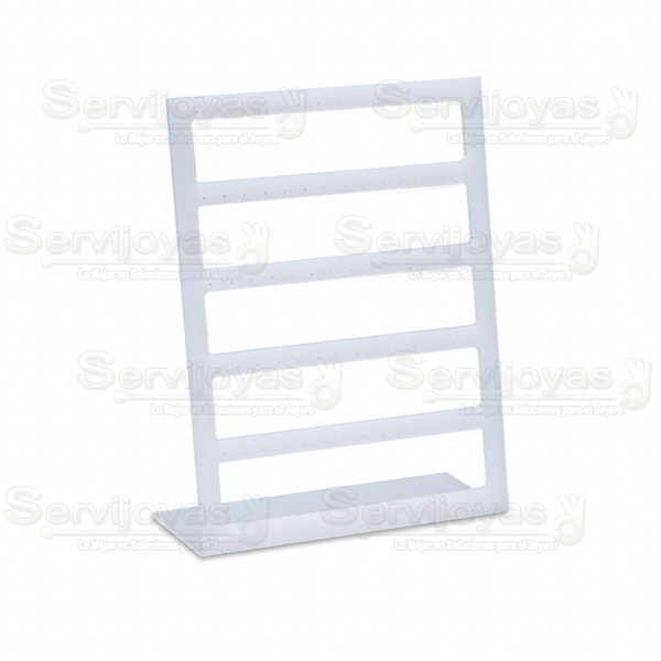Exhibidor Acrílico Frost 5 Niveles para Aretes Medidas: 22.3x8.5x29.6cm 5352.FR