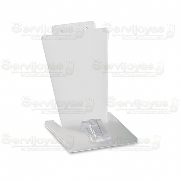 Exhibidor Acrílico Frost para Juego Chico: Aretes y Anillo Medidas: 5.6x6x8.5cm 5344.FR
