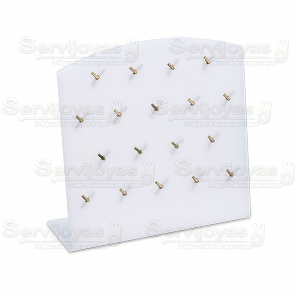 Exhibidor Acrílico Frost para 18 Dijes Medidas: 20x7.5x20cm 5330.FR