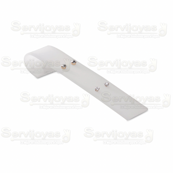 Exhibidor Acrílico Frost Rampa para Broqueles Medidas: 20x3.8x3.4cm 5350.FR