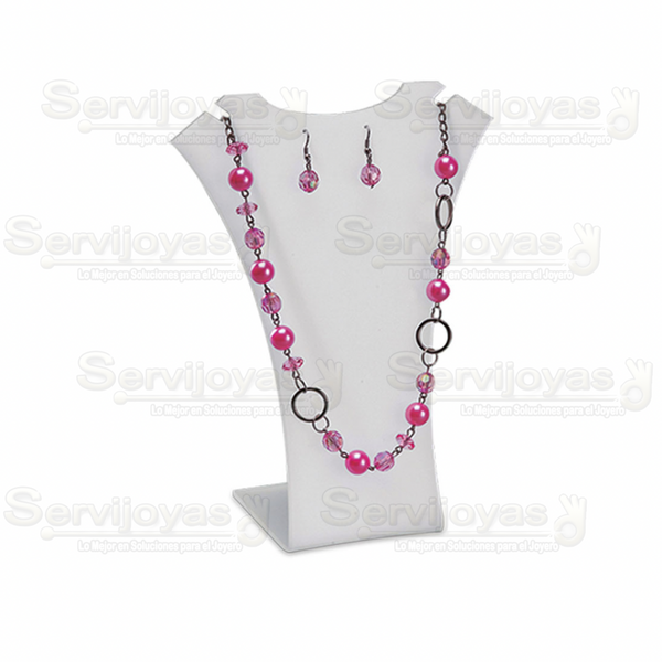 EXHIBIDOR DE ACRÍLICO FROST CUELLO ROMANO CHICO PARA COLLAR/ARETES 5417.FR