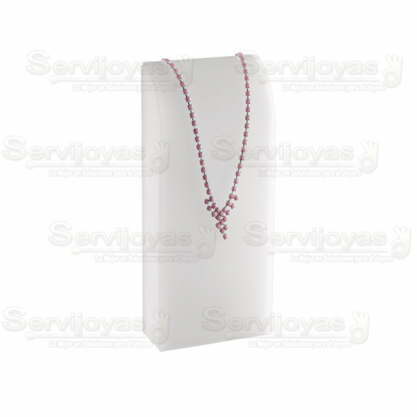 Exhibidor Acrílico Frost Cuello Danés Mediano para Collar Medidas: 11x5x25cm 5481.FR