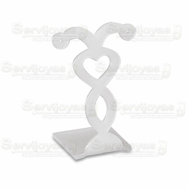 Exhibidor Acrílico Frost para Aretes Largos Medidas: 6x4.6x8cm 5347.FR
