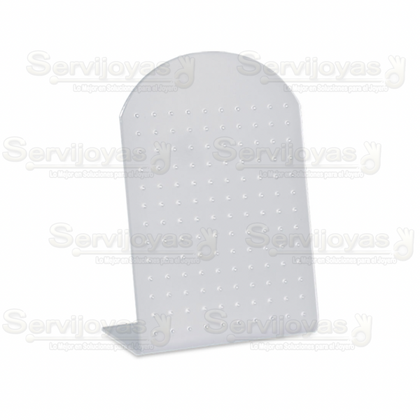 Exhibidor Acrílico Frost para 65 Pares de Broqueles Medidas: 13x5x18.5cm 5323.FR