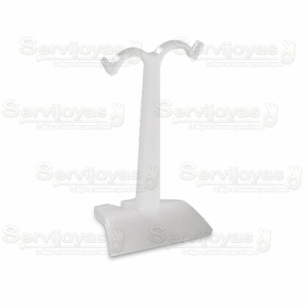 Exhibidor Acrílico Frost "T" Chico para Aretes Largos Medidas: 3.9x3.5x7cm 5310.FR
