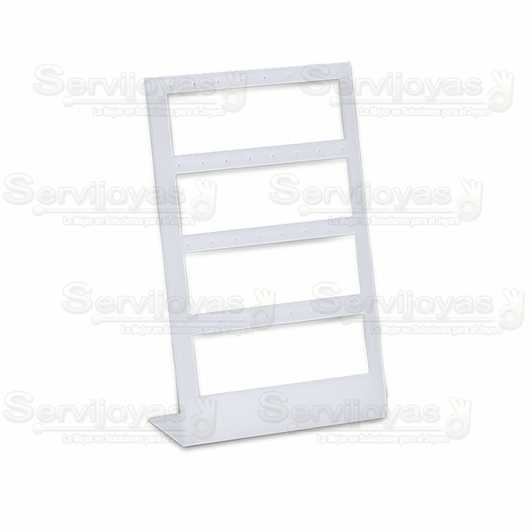 Exhibidor Acrílico Frost para 44 Pares de Broqueles Medidas: 9x4.3x15.5cm 5322.FR
