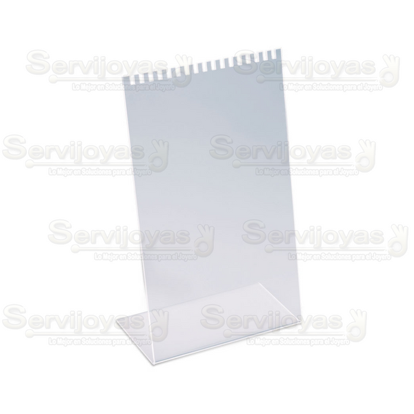 Exhibidor Acrílico Transparente para 18 Cadenas Medidas: 18x9.7x29.8cm 5331.TR