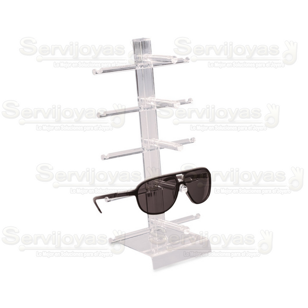 Exhibidor Acrilico Transparente Portalentes 5 Niveles Medidas: 16.2x12.4x29.9cm 5379