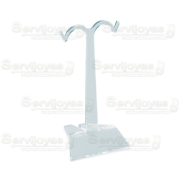 Exhibidor Acrílico Transparente Farol Grande para Aretes Medidas: 5.2x4.8x10.6cm 5311.TR