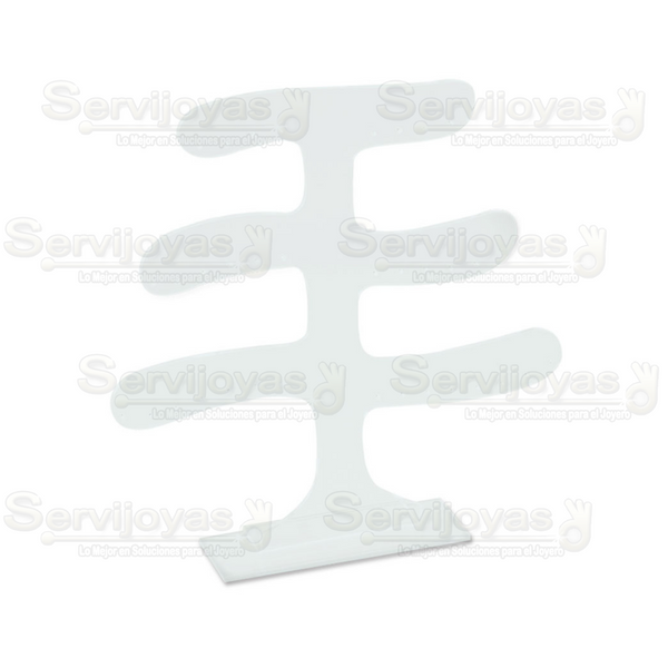 Exhibidor Acrílico Transparente para 18 Pares de Aretes Medidas: 21.3x3.7x22.5cm 5325.TR