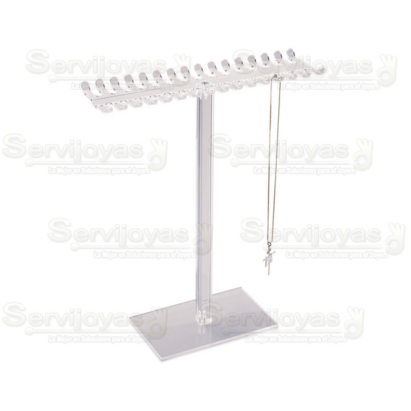 Exhibidor Acrílico Transparente para Cadenas Medidas: 25x9x31cm 5327.TR