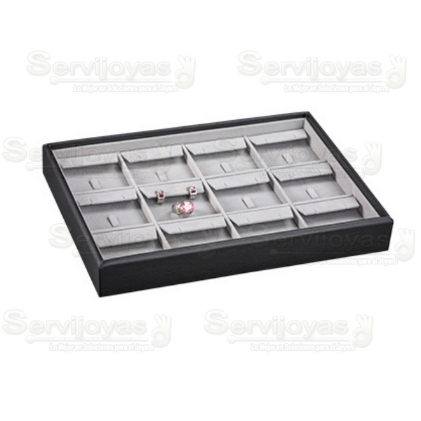 Charola Velvet para 12 Juegos Medidas: 31x22x3.5cm 6395