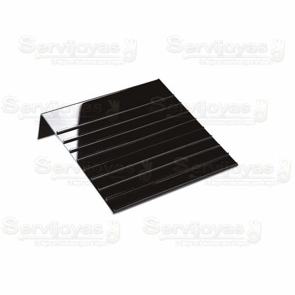 Exhibidor Acrílico Negro Rampa para Pulsera Medidas: 19x19.2x5cm 5381.BK