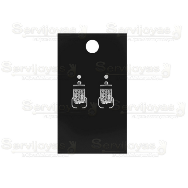 Inserto de Cartón para Aretes 2x3pulg. Negro (100 pzs) 2782.BK