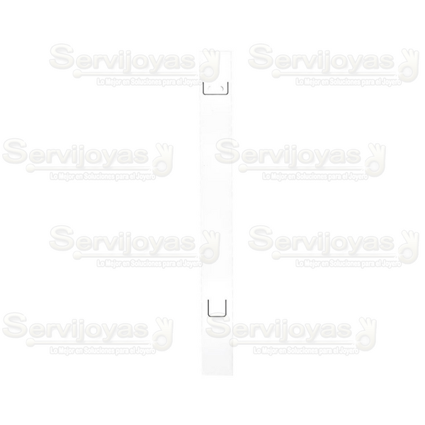 Inserto de Cartón para Pulsera 1x8 pulg. Blanco (100 pzs) 2789.WH