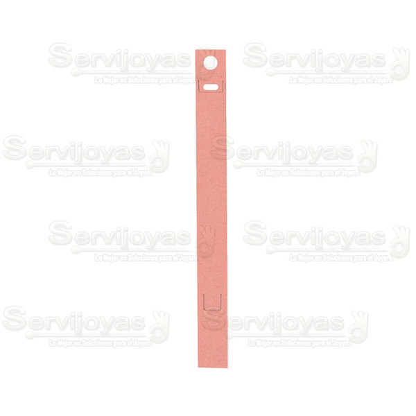 Inserto de Cartón Pulsera 1x8pulg. Rosa (100 pzs) 2789.PK