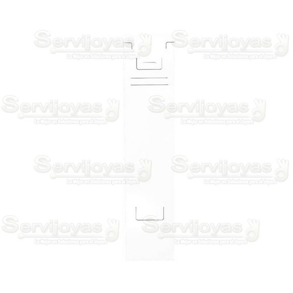 Inserto de Cartón para Pulsera o collar 3x11pulg. Blanco (100 pzs) 2791.WH