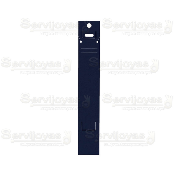 Inserto de Cartón Reloj o Pulsera 2x10pulg. Azul (100 pzs) 2790.BL