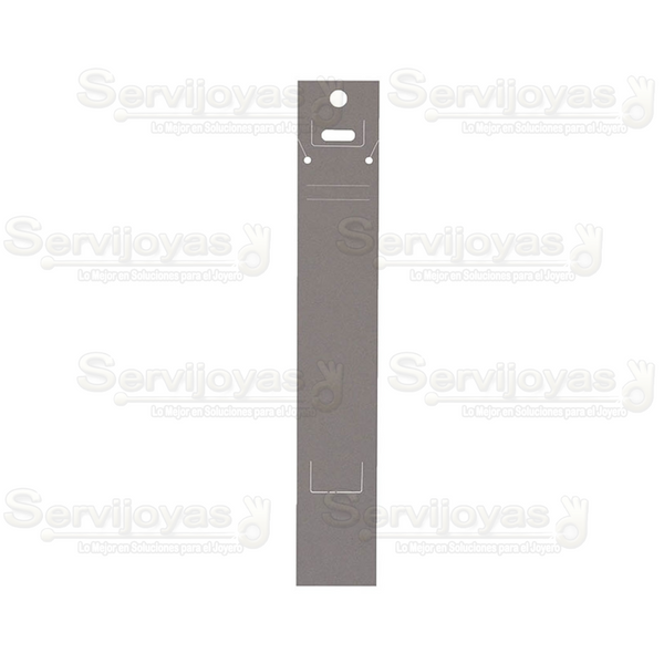 Inserto de Cartón Reloj o Pulsera 2x10pulg. Gris (100 pzs) 2790.GY