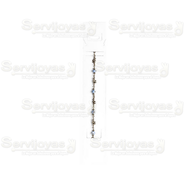Inserto de Cartón para Reloj o Pulsera 2x10pulg. Blanco (100 pzs) 2790.WH