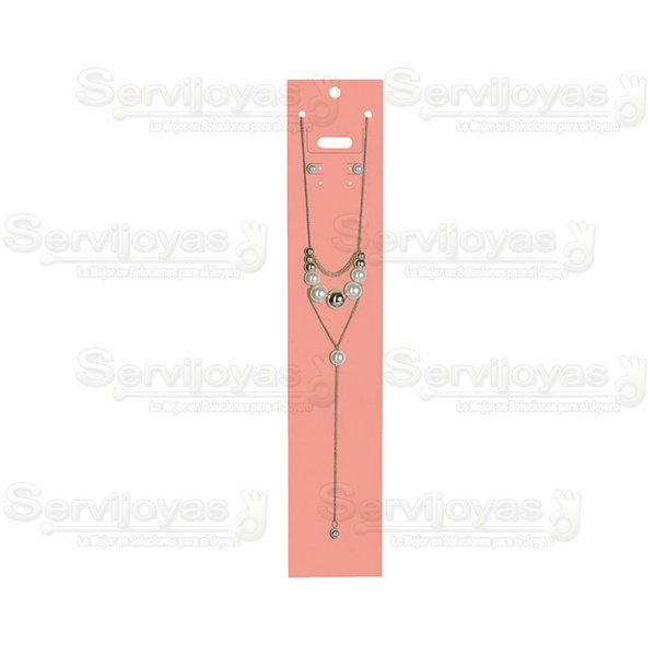 Inserto de Cartón Collar Extra Largo 3.5x16pulg. Rosa (100 pzs) 2792.PK