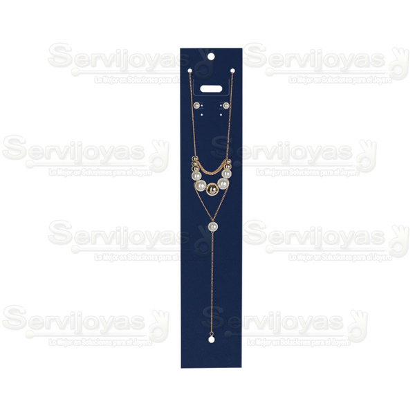 Inserto de Cartón Collar Extra Largo 3.5x16pulg. Azul (100 pzs) 2792.BL