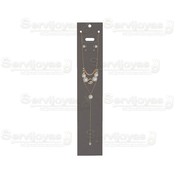 Inserto de Cartón Collar Extra Largo 3.5x16pulg. Gris (100 pzs) 2792.GY