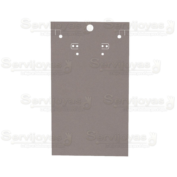 Inserto de Cartón Collar Grande 5x8pulg. Gris (100 pzs) 2787.GY