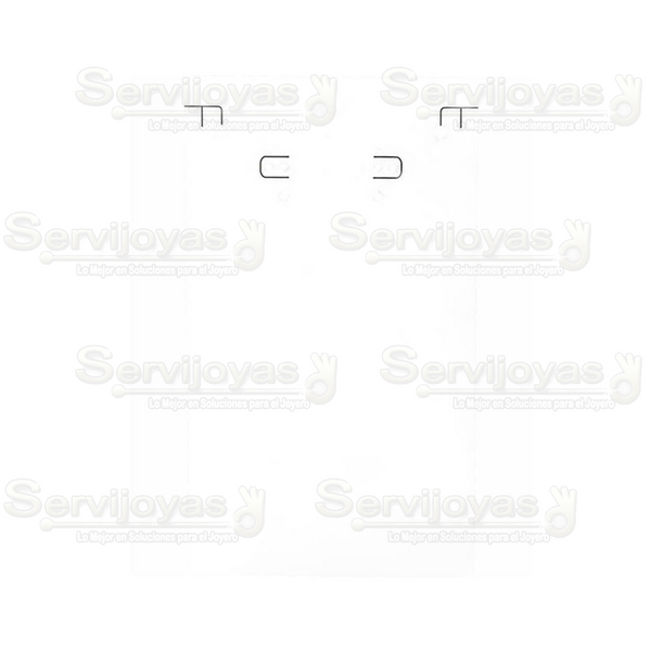 Inserto de Cartón para Collar Grande 5x8pulg. Blanco (100 pzs) 2787.WH