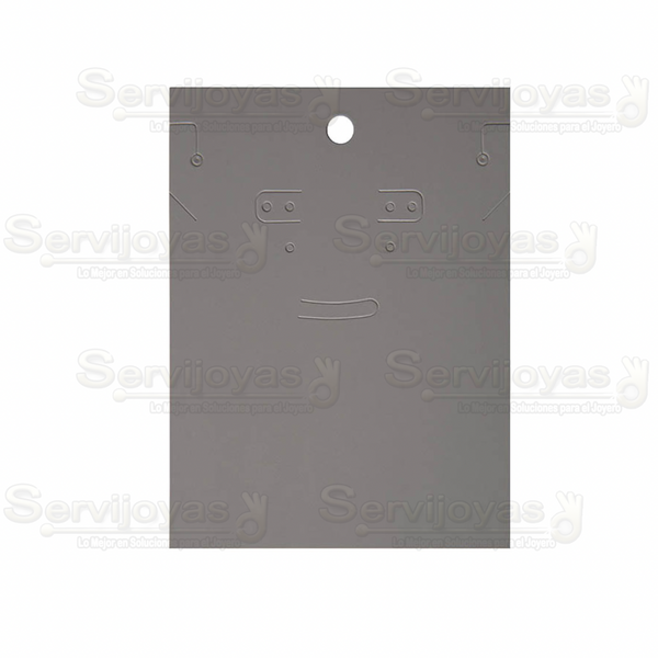 Inserto de Cartón Aretes Largos ó Juego 3x6pulg. Gris (100 pzs) 2785.GY