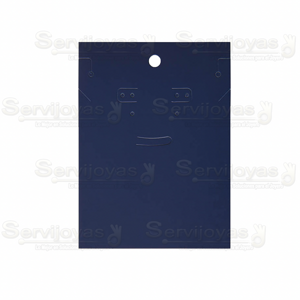 Inserto de Cartón Aretes Largos ó Juego 3x6pulg. Azul (100 pzs) 2785.BL