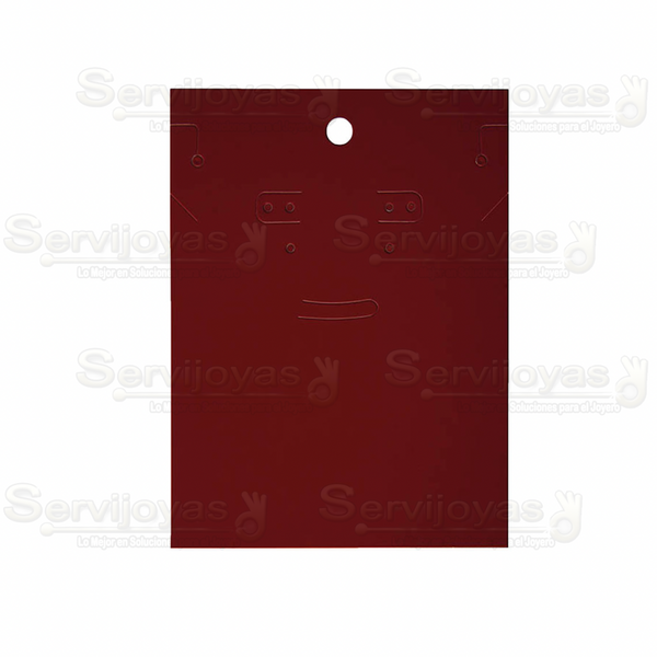 Inserto de Cartón Collar Chico 5x6pulg. Rojo (100 pzs) 2786.RD