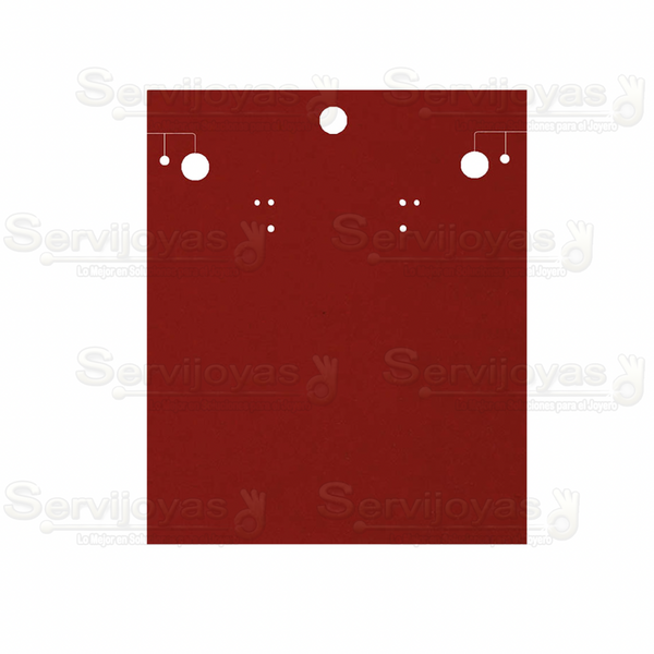 Inserto de Cartón Collar Grande 7x8pulg. Rojo (100 pzs) 2788.RD