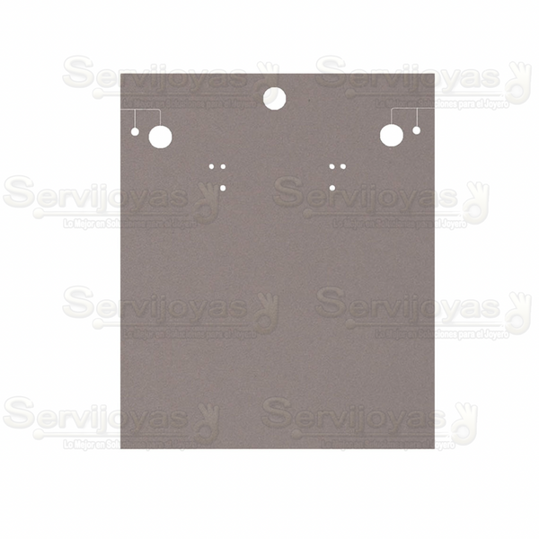 Inserto de Cartón Collar Grande 7x8pulg. Gris (100 pzs) 2788.GY