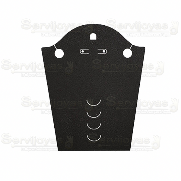 Inserto de Cartón Negro Cuello Chico 7x8pulg. (20 pzs) 3450.BK
