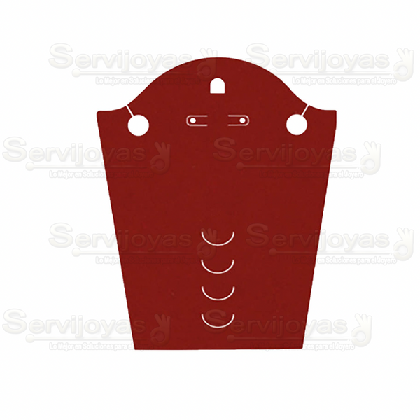 Inserto de Cartón Rojo Cuello Chico 7x8pulg. (20 pzs) 3450.RD