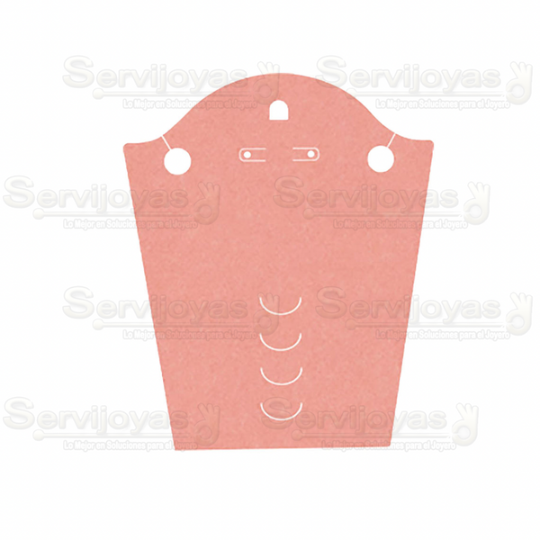 Inserto de Cartón Rosa Cuello Chico 7x8pulg. (20 pzs) 3450.PK