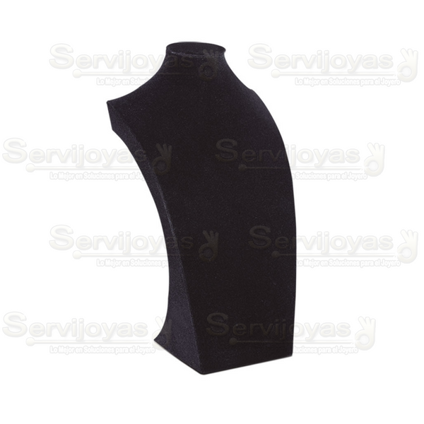 Exhibidor Velour Negro Cuello Fashion Grande Medidas: 21.5x13.5x41cm 5005