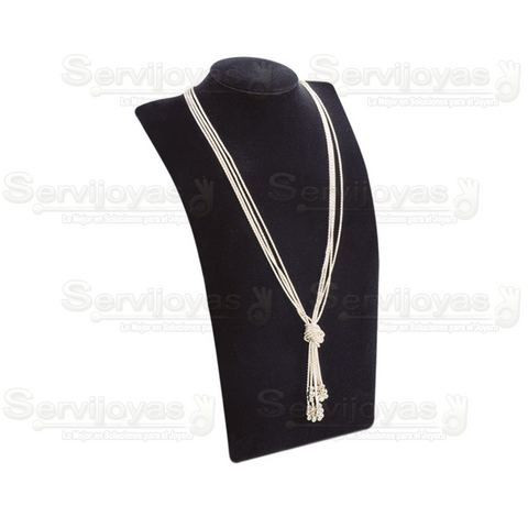 Exhibidor Velour Negro Cuello Elegante Grande 4819